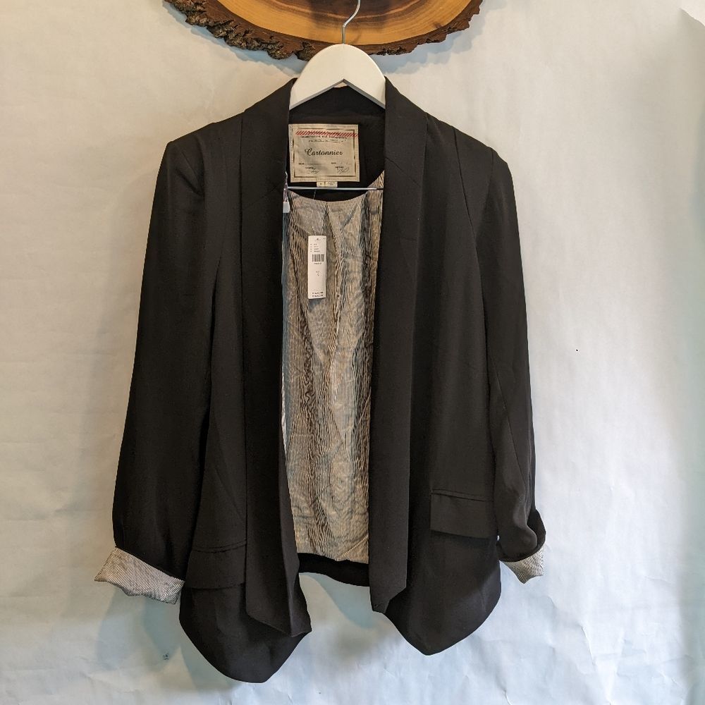 Anthropologie Cartonnier black blazer size S BNWT - Picture 2 of 9